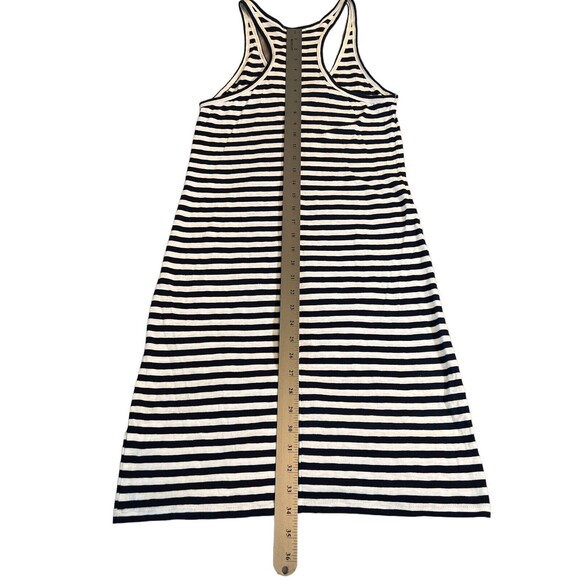 Re-Imagined by J. Crew Womens Sz Small Navy Blue Striped Racerback Tank Dress - Picture 6 of 6